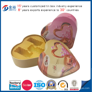 Heart Shaped Candy Chocolate Packaging Box with Foam